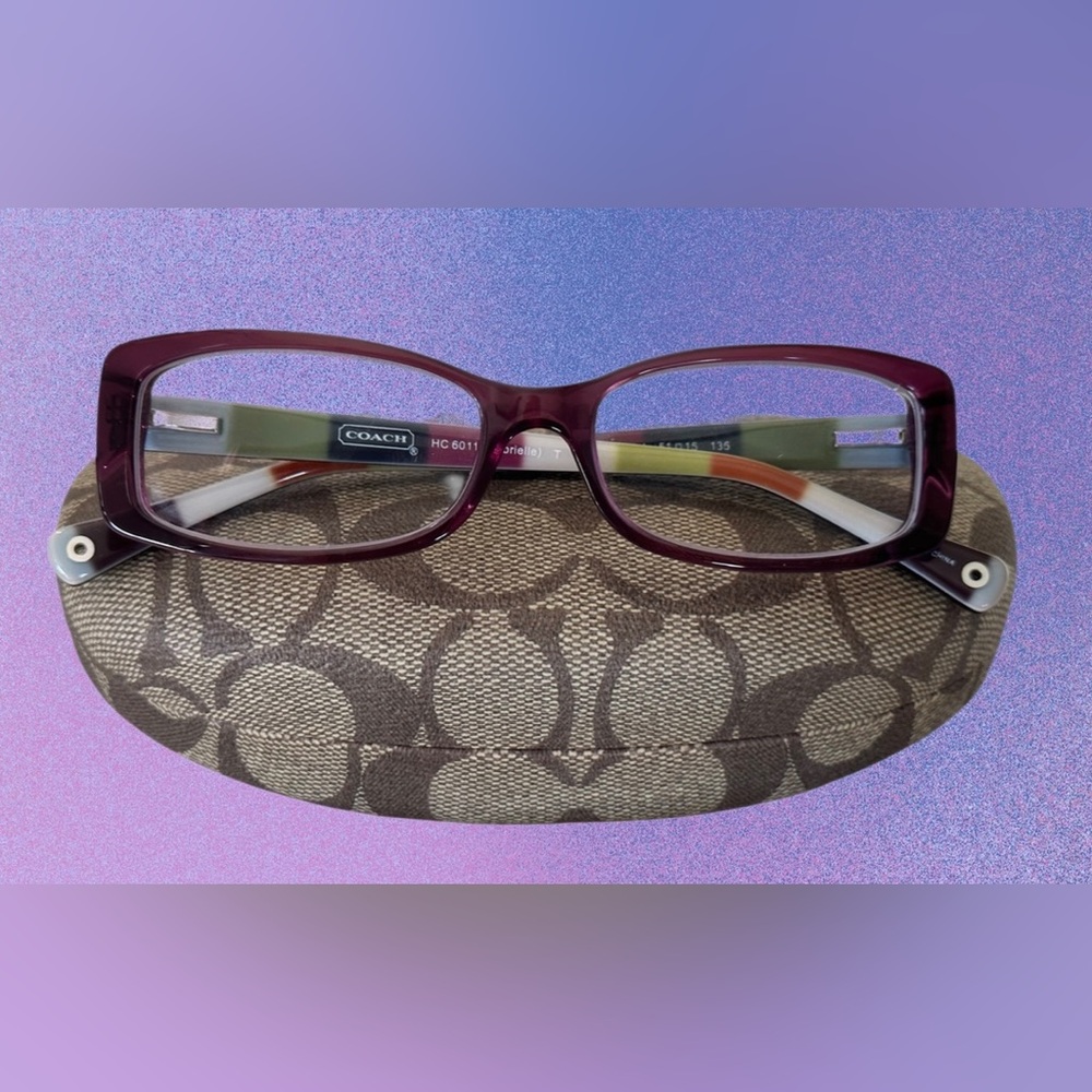 Coach HC 6011 (Gabrielle) Frames in Purple with Signature Coach Clamshell Case - Picture 1 of 16
